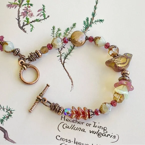 ARTISAN Bracelet “Heather and Wild Roses” - Picture 8 of 11